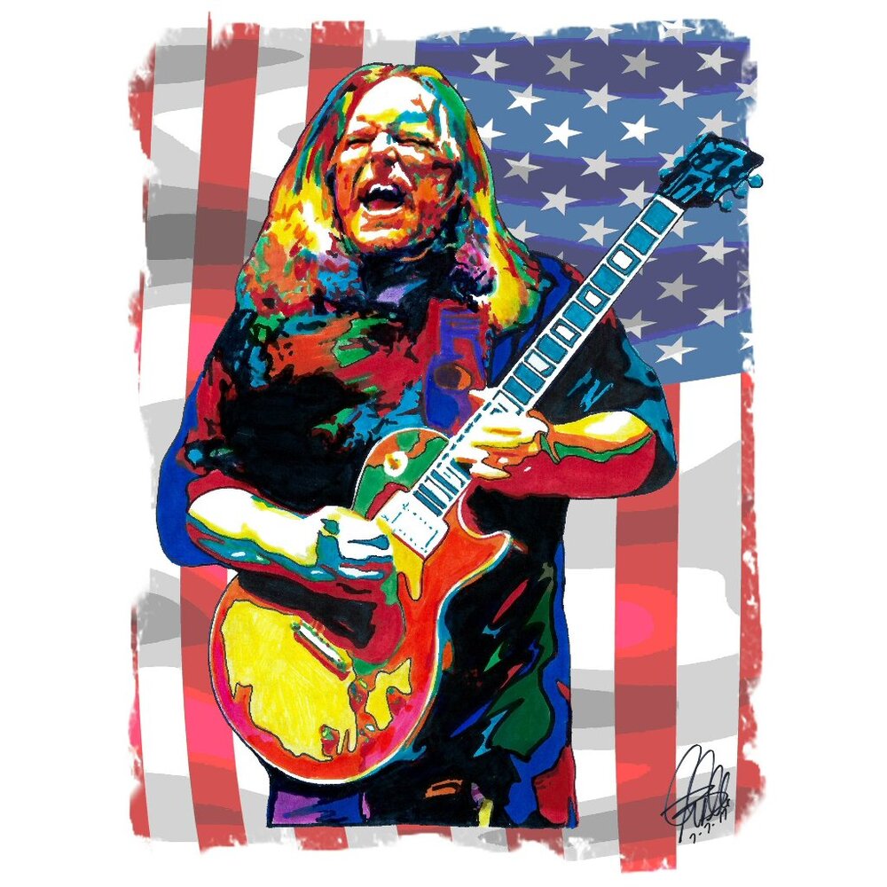 Warren Haynes Allman Brothers Guitar Rock Music Poster Print Wall Art 18x24
